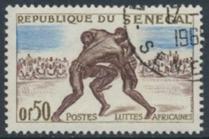 Senegal  Republic   SC# 202  Used  CTO  Wrestling see details/scans 