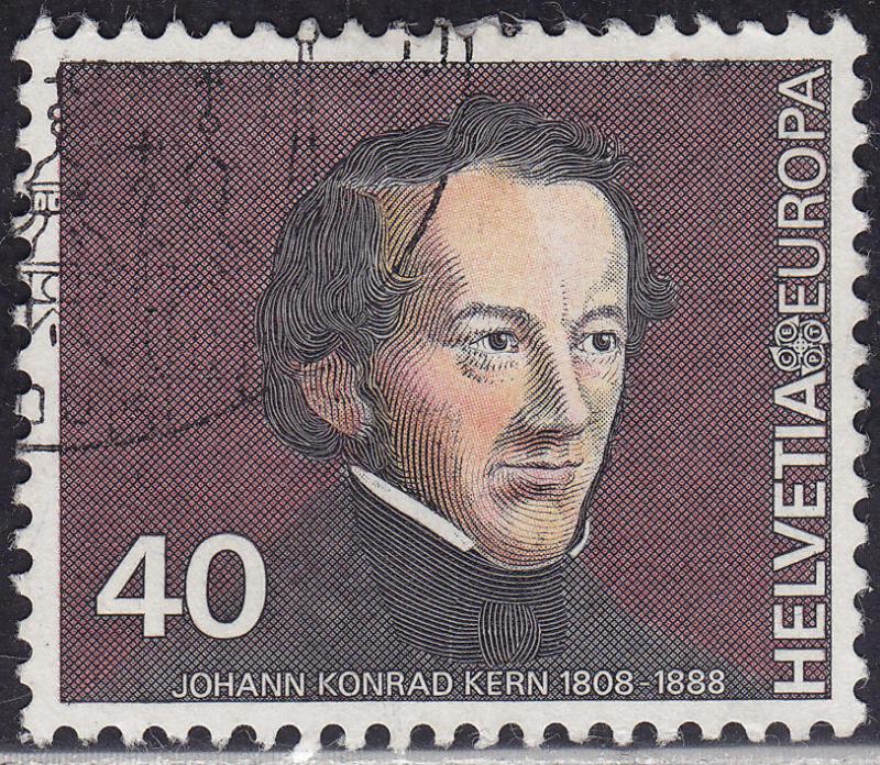 Switzerland 685 USED 1980 Johann Konrad Kern 40c