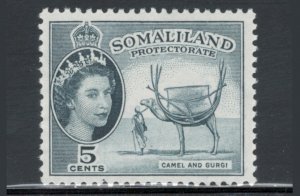 Somaliland 1953 Queen Elizabeth II & Camel and Gurgi 5c Scott # 128 MH