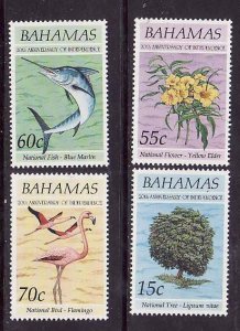 Bahamas-Sc#780-3- id9-unused NH set-National Symbols-Birds-1993-