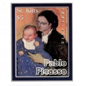 Saint Kitts 2003 - Pablo Picasso  - Souvenir Stamp Sheet - Scott #570 - MNH