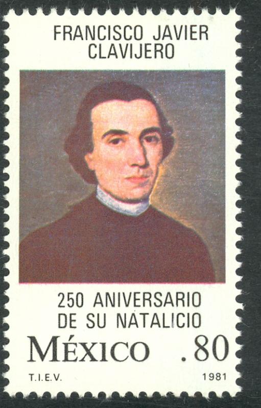 MEXICO 1981 ST FRANCIS XAVIER CLAVIJERO Issue Sc 1243 MNH