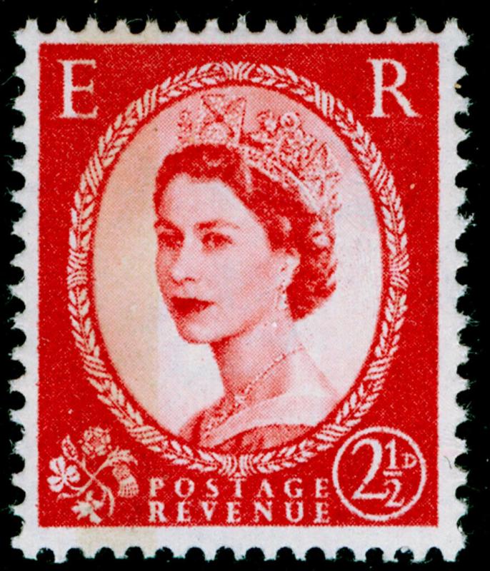 SG614b, 2½d carmine-red, TYPE I (1 band), NH MINT. Cat £45. PHOSPHOR.