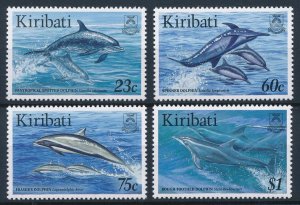 [41460] Kiribati 1996 Marine life dolphins  MNH