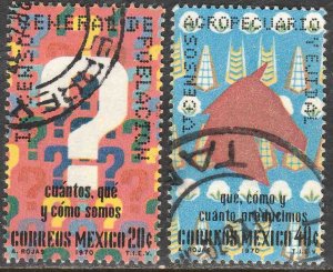 MEXICO 1024-1025 Census. Used. VF. (303)