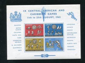 Jamaica 197-200 Sports Special Impers Stamp Sheet MNH 1962