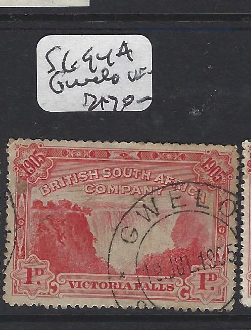 RHODESIA (P1206B) WATERFALLS 1D  SG 94A GWELO   SON CDS  VFU