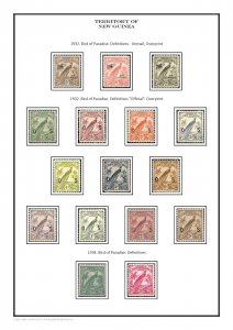 Territory of New Guinea 1914-1939 PDF (DIGITAL)  STAMP ALBUM PAGES 