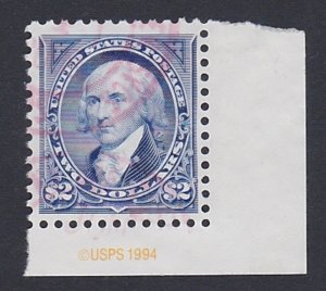 USA Bureau de Engraving Corner stamp used 1994 Canc SC#2875a SG#2975