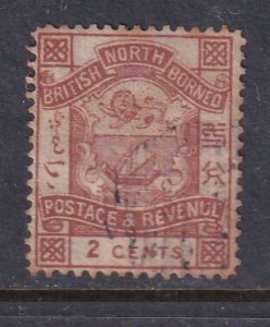 North Borneo 1887 Sc 37 2c CTO