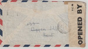 U.S.  Air Mail  WW2 Examiner2479, Missing Pilot, missing stamp.