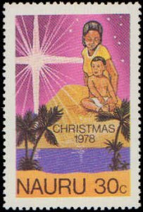 Nauru #184-187, Complete Set(4), 1978, Christmas, Never Hinged