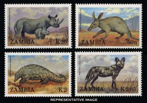 Zambia Scott 452-455 Mint never hinged.