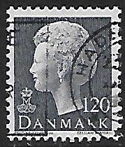 Denmark # 546 - Queen Margrethe - used.....{Dk2}