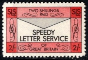 1971 Great Britain 2 Shillings Speedy Letter Service Local Mail Strike Stamp