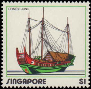 Singapore #164-166, Complete Set(3), 1972, Ships, Never Hinged