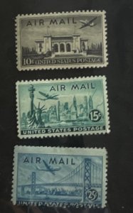 US 1947 Airmail light hinge #C34-8 M OG