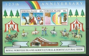 NORFOLK ISLAND SGMS373 1985 ANNIV. OF AGRICULTURAL AND HORTICULTURAL MNH