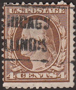 # 334 Used Orange Brown George Washington