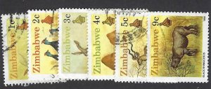 Zimbabwe 614-19 used, cv 3.15