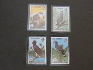 Gambia 1978 Sc 381-4 bird set MNH