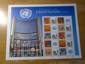 United Nation   Vienna  #  495a  MNH  complete sheet