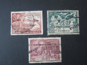 Jamaica 1949 Sc 142-3,45 FU