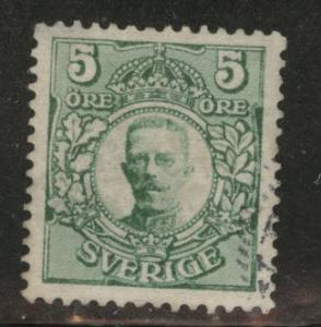 SWEDEN Scott 77 used 1910  stamp 