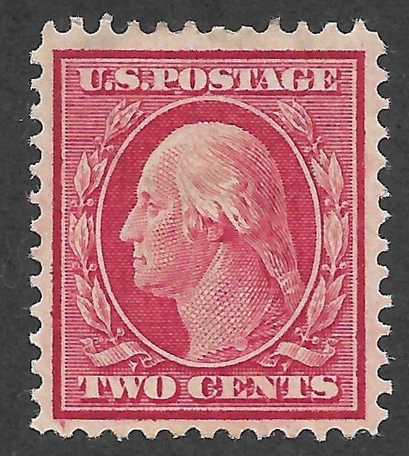 Doyle's_Stamps: MH VF-XF 1908 2c Washington, Scott  #332*  (b)