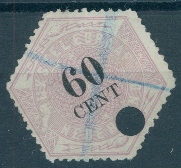 NETHERLANDS, TELEGRAPH STAMP 60 CENTS USED