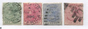 Lagos QV 1882-91 values used