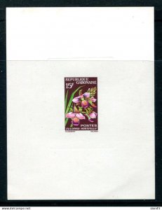 Gabon 1964 Flowers Deluxe Sheetlet Proof MNH Sc 178 14871