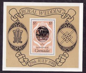 Grenada-Sc#1054- id8-unused NH sheet-Royal Wedding-Princess Diana-1981-