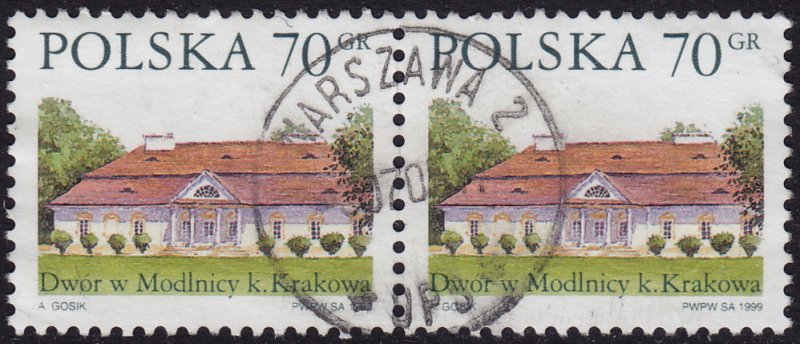 Poland - 1999 - Scott #3463 - used pair - nice postmark