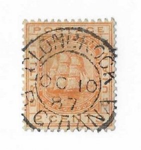 British Guiana Sc #73 2c orange used with SON Clonbrook CDS