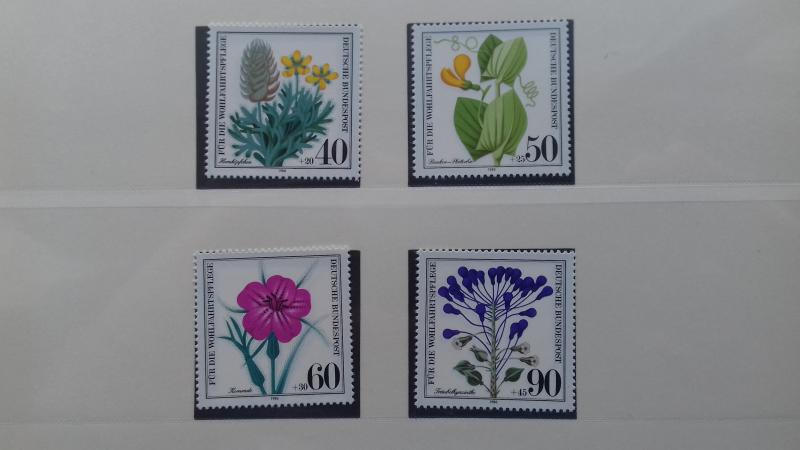 Gernany 1980 Charity Stamps - Flowers & Plants Mint