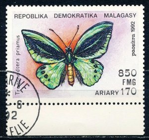 Malagasy Republic #1085 Single Butterfly CTO
