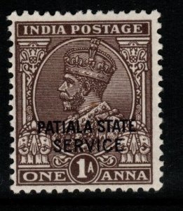 INDIA-PATIALA SGO49 1927 1a CHOCOLATE MTD MINT