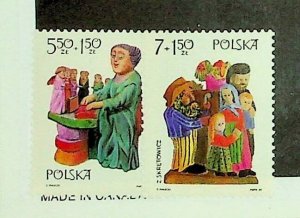 POLAND Sc b118-9 NH ISSUE OF 1969 - toys