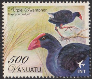 Vanuatu 2012 MNH Sc #1035 500v Purple swamphen