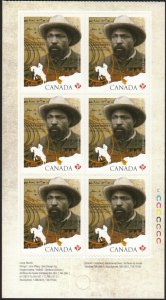 JOHN WARE = Black History = FRONT BK Page of 6 = Canada 2012 #2520a MNH