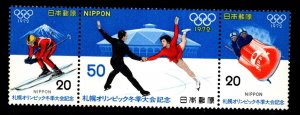 JAPAN  Scott 1103-1105MNH** 1972 Winter Olympics stamp set