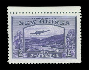 NEW GUINEA 1935 AIRMAIL - Bulolo Goldfield £2.00 violet Sc# C44 (SG204) mint MNH