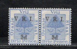 ORANGE RIVER COLONY  SC# 48+48A PAIR NO PERIOD AFTER 'V'+NORMAL FVF/NH