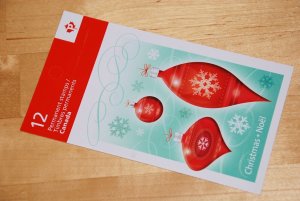 CHRISTMAS ORNAMENTS = Booklet of 12 = Canada 2010 #BK436