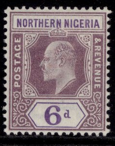 NORTHERN NIGERIA EDVII SG15, 6d dull purple & violet, LH MINT. Cat £20.