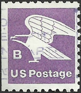 # 1819 BOOKLET SINGLE USED B STAMP EAGLE