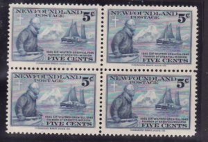 Newfoundland-Sc#252- id6-unused og NH Grenfell block-Ships-