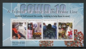 GHANA 2023 PANDEMIC THOSE THAT HELPED SHEET  MINT NH