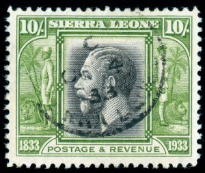 MOMEN: SIERRA LEONE SG #179 1933 USED LOT #60035